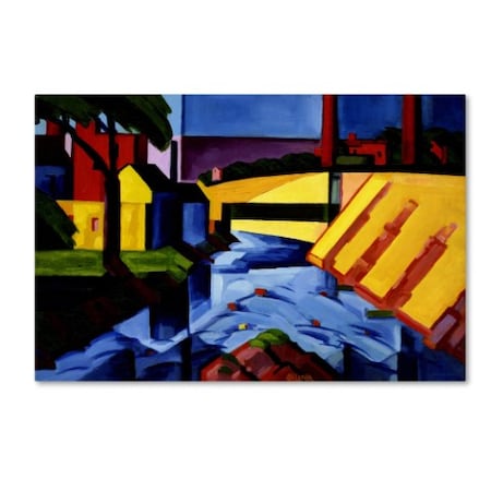 Trademark Fine Art Oscar Bluemner 'Evening Tones' Canvas Art, 12x19 AA00722-C1219GG